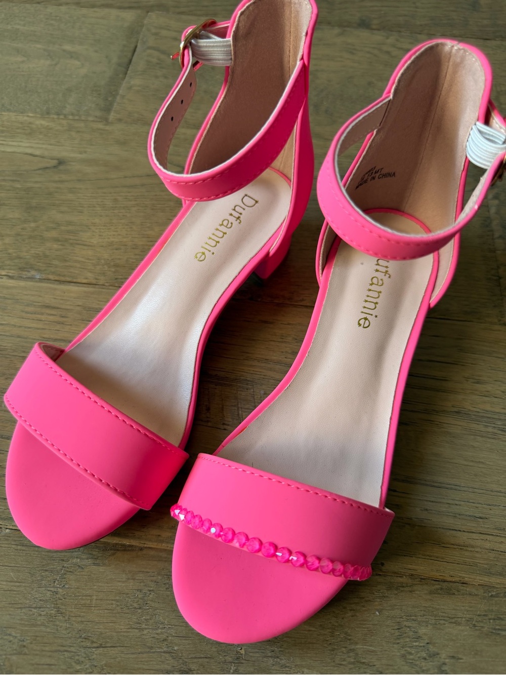 New Pink Kitten Heel Girls 13Y